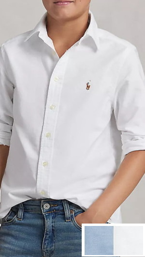 ラルフローレン　≪男の子 S～XL≫マルチポニー長袖ＯＸシャツ